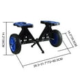 thumbnail image 5 of Joierw Kayak Cart SUP Canoe Dolly Cart Adjustable Stainless Steel 220 lb Capacity 1-Pack, 5 of 11