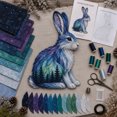 thumbnail image 3 of Wildlife DIY Patchwork Kit, Animal Fabric Sewing Craft Set, Beginner Friendly Quilt Wall Hanging Art Project, Cozy Home Decor Gift, 3 of 7