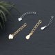 thumbnail image 5 of Cadena de eslabones Jumpingount joyería de moda pulseras cadenas de extensión Pendientes extensores hechos a mano Tobillera ropa zapatos y accesorios Miscelánea Gota de agua dorada, 5 of 6