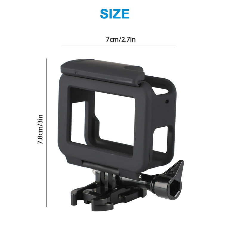 TSV Frame Mount Housing Case Fit for GoPro Hero 7, 6, 5, Hero (2018),  Protective Case with Accessories Quick Pull Movable Socket and Screw,  Compatible with GoPro Hero 7, 6, 5, Hero 2018 Cameras 