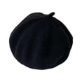 thumbnail image 3 of Boina francesa de punto, gorro informal de pintor para niños de 5 a 30 meses, gorro de vendedor de periódicos Negro, 3 of 9