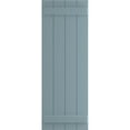 thumbnail image 5 of Ekena Millwork 21 1/2"W x 33"H True Fit PVC Four Board Joined Board-n-Batten Shutters, Peaceful Blue (Per Pair - Hardware Not Included), 5 of 9