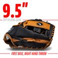 thumbnail image 3 of Franklin Sports RTP Kids Teeball Glove + Ball Set - Boys + Girls Mitt - 9.5" Righty - Tan, 3 of 7