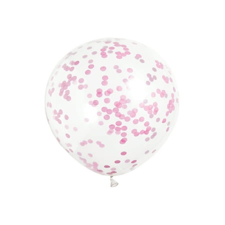 - Latex Confetti Balloons, Hot Pink, 12 in, 6ct, 3-Pack (18 Balloons)
