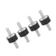 thumbnail image 1 of 4 Piezas M6 Soportes De Goma Macho Antivibración Silentblock Coche Barco Bobinas Para Compresores De Aire Motores Diésel Motores De Gasolina Bombas De Agua, 1 of 7
