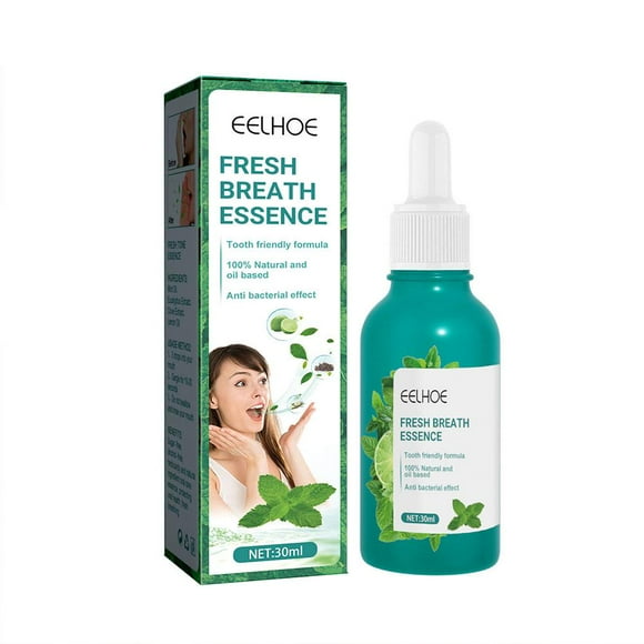 Fresh Breath Mouthwash, Fresh Mint Mouthwash Concentrate, Travel Size Mouthwash, Oral Rinse Liquid to Soothe Tonsils and Bad Breath Treatment, No-Paraben and Alcohol-Free G0P1