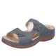 thumbnail image 2 of Sandalias de playa con cuña y punta abierta para mujer con diseño de flores y vacaciones Wmkox8yii  ytu4029, 2 of 5