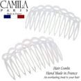 thumbnail image 3 of Camila Paris CP3140 French Hair Side Comb Small Handmade Tokio French Twist Hair Combs Decorative, Strong Hold Hair Clips for Women Bun Chignon Up-Do Styling Girls Hair Accessories, Made in France, 3 of 18