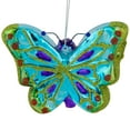 thumbnail image 4 of 4.5" Blue and Pink Butterfly Glass Christmas Ornament, 4 of 7