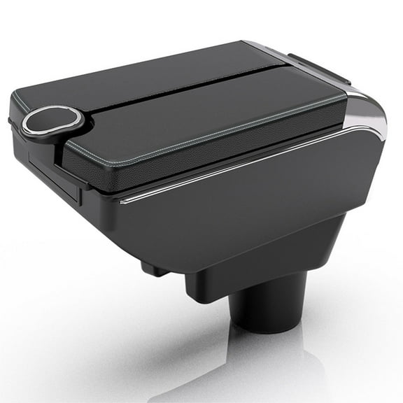 Qeeadeea Armrest Box For Mitsubishi Mirage Attrage 2014-2024 Car Interior Center Consoles Storage Box With 7 USB Port-White Line