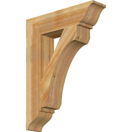 

Ekena Millwork 6 W x 26 D x 34 H Legacy Traditional Rough Sawn Bracket Western Red Cedar