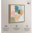 thumbnail image 2 of Teal Whisper Canvas Print Bright Wall Decor by Art Remedy, Gold Frame, 36 x 45, 2 of 6