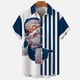 thumbnail image 1 of Camisa hawaiana de manga corta para hombre y mujer, ropa de Navidad, Tops con gráfico 3d de Papá Noel, Hip Hop, gran tamaño, verano, novedad, 1 of 1