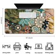 thumbnail image 5 of Long Mouse Pads for Desk,Vintage Pioneer Flower Collage Desk Mats on Top Of Desks, Desk Mouse Pad Extra Large with 3mm Non-Slip Base and Stitched Edge for Gaming,Office,Work,Home 47.3"x23.6", 5 of 6