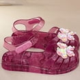 thumbnail image 6 of Eltusu Girls Jellies, Summer PVC Soft Bottom No Slip Casual Jelly Shoes Purple Size 13(Big Kids), 6 of 9