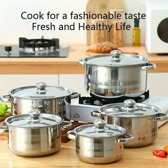 Amway Queen Titanium Crown Stainless Steel Cookware Set, Multi