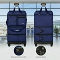 thumbnail image 4 of 36" Expandable Foldable Suitcase Bag Large Collapsible Rolling Luggage Bag for Storage, Moving & Abroad Travel, Navy, JM, 4 of 12