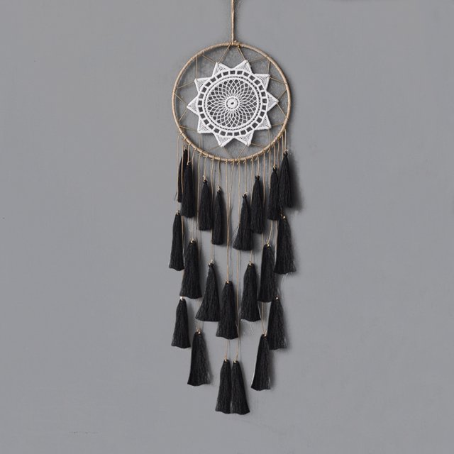 Atrapasueños de macramé para colgar en la pared de la borla del dormitorio Atrapasueños hechos a mano Decoración del hogar con adorno de plumas de borla Regalo de bendición artesanal Sailing Electrónica