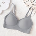 thumbnail image 3 of YUGYXL Wireless Bras No Underwire Push Up Bra Seamless Supportive Full Coverage Everyday Bras Regular and Plus Size Gray, 3 of 3