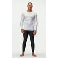 thumbnail image 6 of DEVOPS 3 Pack Men's Athletic Long Sleeve Compression Shirts (2X-Large, White/White/White), 6 of 7