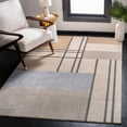 thumbnail image 2 of SAFAVIEH Orwell Stafford Abstract Area Rug, Ivory/Taupe, 6'7" x 6'7" Square, 2 of 7