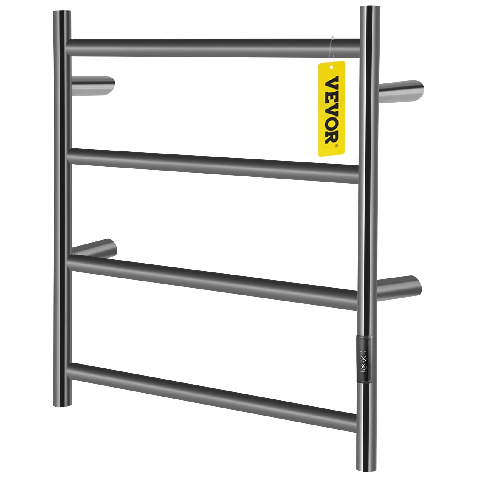 VEVOR Heated Towel Rack, 4-Bar Towel Warmer Rack, Wall Mounted Electric  Towel Warmer, Electric Towel Drying Rack with Timer, Matte Black Stainless  Steel Heated Towel Warmer for Bath, Plug-in/Hardwired | Walmart Canada