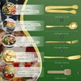 thumbnail image 4 of 18 Pieces Charcuterie Board Accessories Stainless Steel Cheese Butter Spreader Knives Set Include Mini Serving Tongs, Knives, Spoons, Forks, Honey Dippers for Party Wedding, 4 of 6