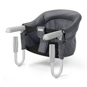 FOHO Hook On Chair, Portable Clip on Table with Storage Bag, Gray