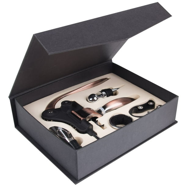 Amazon Com Wine Opener Set Pococina 9 Pieces Zinc Alloy Rabbit Corkscrew Opener Wine Bottle Accessories Gift Kit For Anniversary Birthday Christmas Wedding Business Housewarming Kitchen Dining
