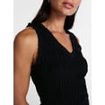 thumbnail image 5 of Time and Tru Women's Smocked Sleeveless Mini Dress with Ruffle Trim, Sizes XS-XXXL, 5 of 6