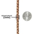thumbnail image 3 of Craft County Round Braided Leather Crafting Cord - 3mm or 5mm Diameter for DIY Jewelry Making and More, 3 of 4