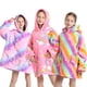 thumbnail image 4 of Sherpa Blanket Teens Hoodies Winter Sweatshirts for Girls Boys Thick Warm Fleece TV Blankets Oversized Hooded Coat For Kids, 4 of 4
