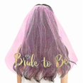 thumbnail image 3 of Wedding Hen Bride To Be Veil Bridal Er Veil Bachelorette Rat 4, 3 of 4