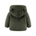 thumbnail image 4 of Rinsvye Baby Girls Boys Jacket Bear Ears Hooded Outerwear Zipper Warm Winter Coat, 4 of 4