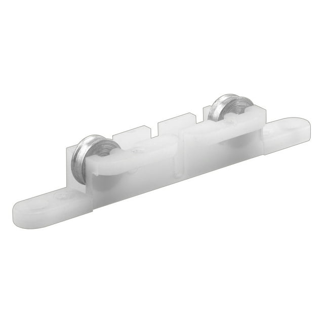 Prime-Line Produits G 3158 Ensemble de Rouleaux Tandem à Fenêtre Coulissante avec Roues Plates en Acier de 5/16 Po (Pack de 2), Blanc