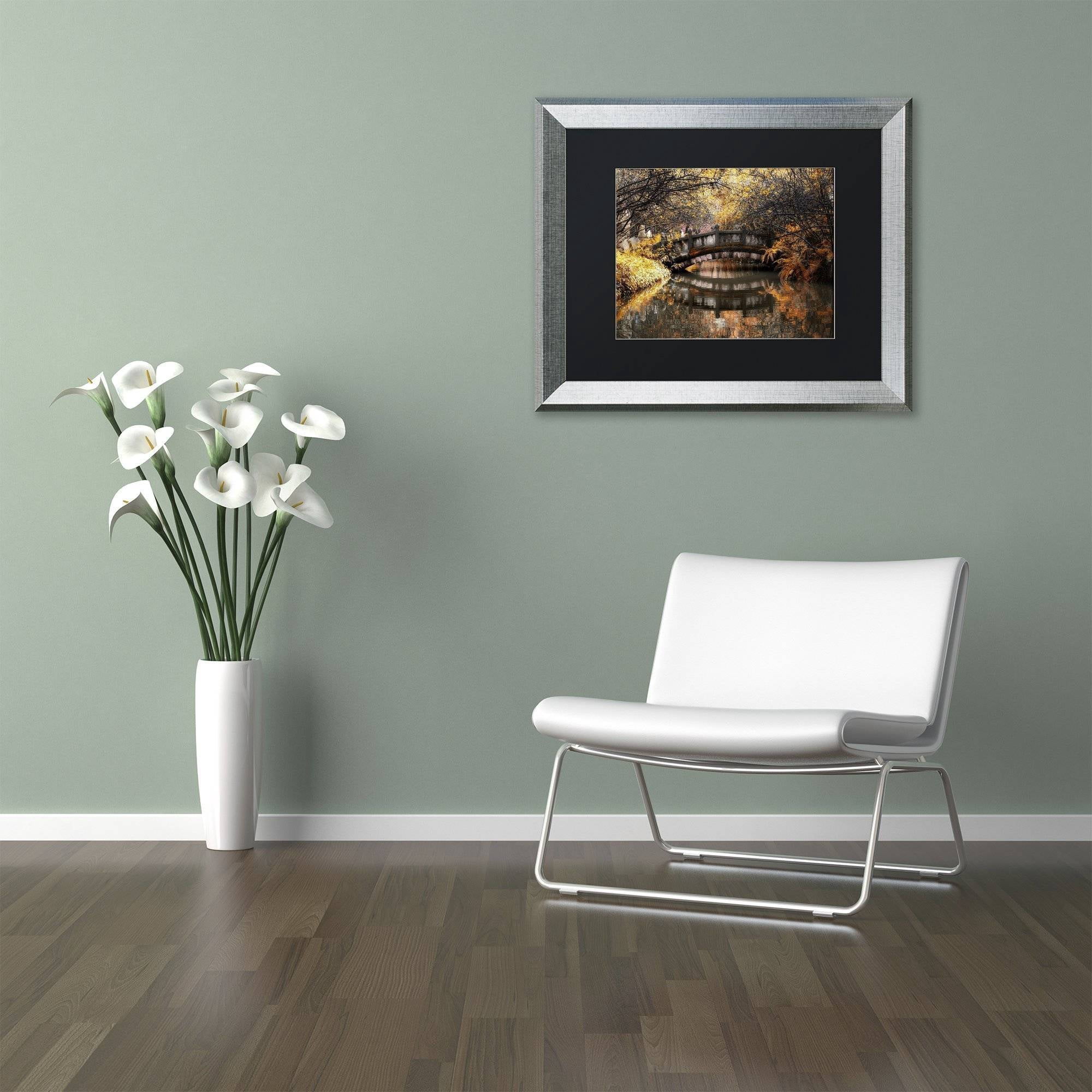 Trademark Fine Art 11 x 14 Landscapes Black Matted Framed Art ' Dream Fall ' by Philippe Hugonnard