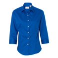 thumbnail image 1 of Chemise en Sergé à Manches Trois-Quarts pour Femmes, L, Bleu Royal, 1 of 1