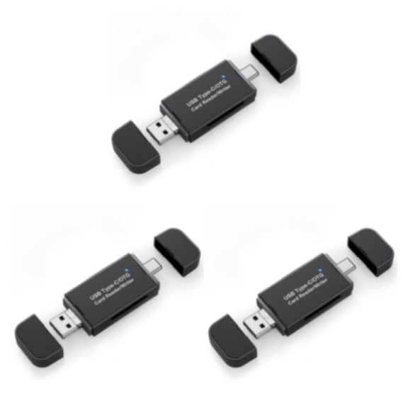 Injueey Lector de tarjetas Adaptador de memoria Divisor USB Suministros de computadora multipropósito Artesanía de larga duración Lectores Type1 NO1