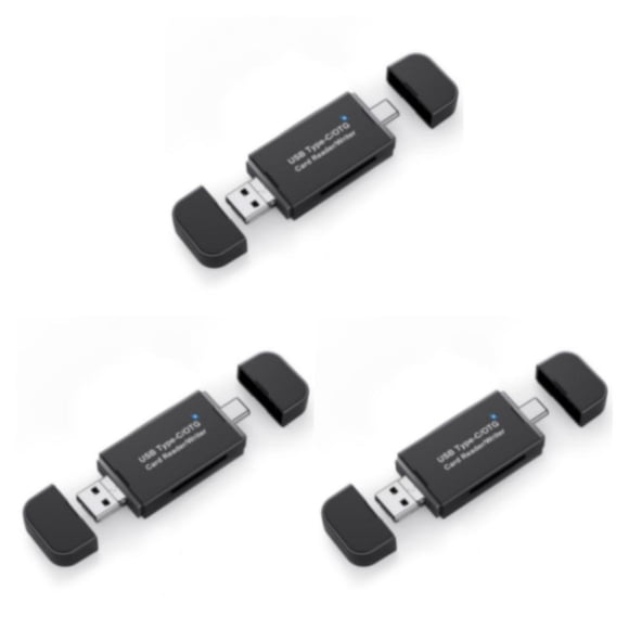 Injueey Lector de tarjetas Adaptador de memoria Divisor USB Suministros de computadora multipropósito Artesanía de larga duración Lectores Type1 NO1