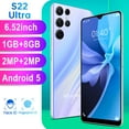 thumbnail image 2 of Kyusrd S22 Ultra, Unlocked android Smartphone, 8GB ROM+1GB RAM android Phone, 6.52 IN Full HD Cell Phone, 2MP Rear Camera System, 2000mAh Phone Mobile Phone, 2 of 9