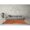 thumbnail image 3 of Ahgly Company Indoor Round Abstract Brown Modern Area Rugs, 8' Round, 3 of 4