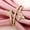 Gold, variant on Women Cute Butterfly 925 Silver Filled Rings Cubic Zirconia Jewelry Size 6-10-9-Silver