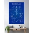 thumbnail image 2 of Voyager. Deep Space Exploration Probes (Blueprint) Poster Wall Art, Modern Wall Decor, 16x24 UNFRAMED, 2 of 3