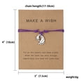 thumbnail image 4 of Regalo del día de San Valentín 1PCS pulsera del día de San Valentín con la palabra ajustable hecho a mano cuerda de cuerda relación pulseras de regalo para las mujeres hija hombres adolescentes, 4 of 8