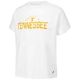 thumbnail image 2 of Women's League Collegiate Wear White Tennessee Volunteers Slub Rolled Cuff T-Shirt, 2 of 3