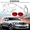 thumbnail image 1 of Racing Hood Pin Lock Kit, CNC Aluminum Alloy Car Racing Hood Pin Lock Appearance Kit Universal, 1 of 8