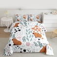 thumbnail image 2 of Homewish Kawaii Brown Capybara 3-Piece Full Size Comforter Sets for Child Boys Girls,Chic Floral Flower Bedding Comforter Set,Cartoon Animal Lightweight Bedding Sets,Super Cozy Room Decor,Reversible, 2 of 8