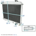 thumbnail image 2 of Spec-D Tuning 3 Row Racing Radiator Compatible with 1963-1966 Chevrolet GMC C/K, 2 of 7