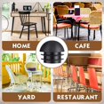 thumbnail image 7 of 25mm (1 Inch) Round Black Plastic End Caps Plugs Chair Leg Inserts for Metal Legs Round Tube Inserts Chair Leg Glide Furniture Protectors, 7 of 7