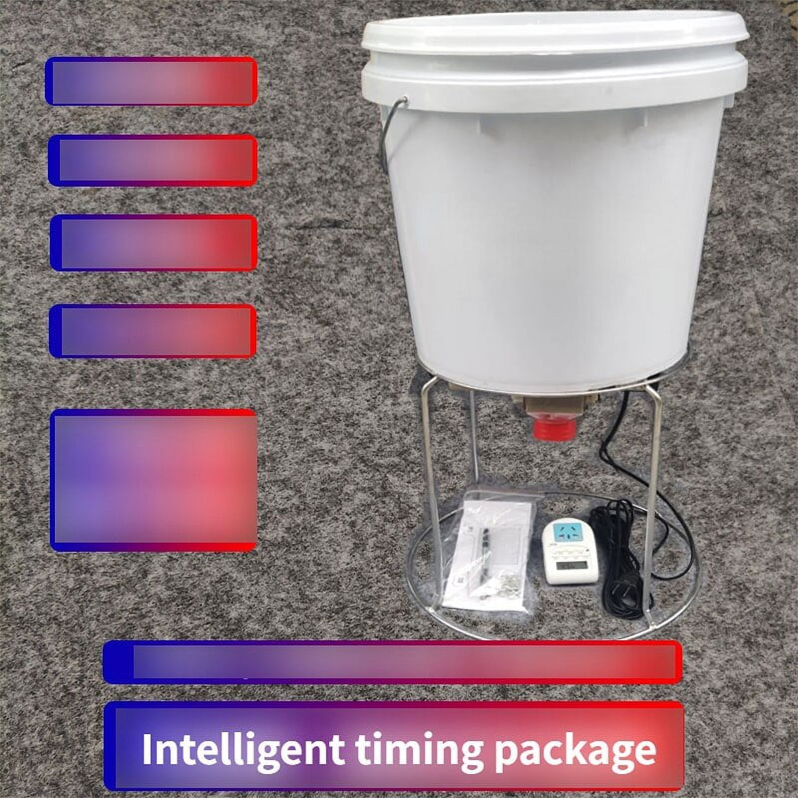 Automatic Chicken Feeder Multi-Bird Trough with Timer, 220V Capacity